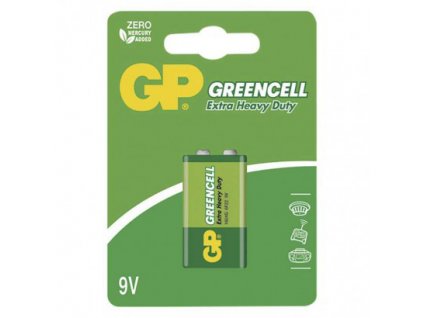 Batérie 6F22 (9V) Zn-Cl GP Greencell