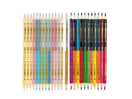 Pastelky trojhranné EASY Twin obojstranné 24ks