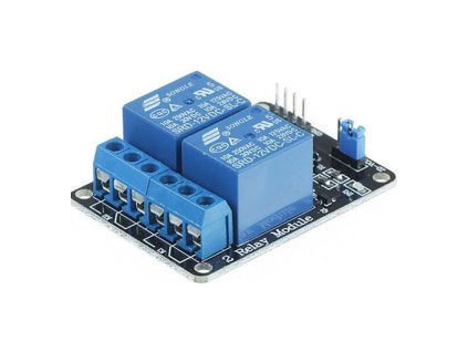 Modul relé 2x, napájanie 12V, s optočlenom
