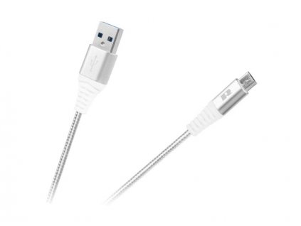 Kábel REBEL RB-6000-100-W USB/Micro USB 1m White