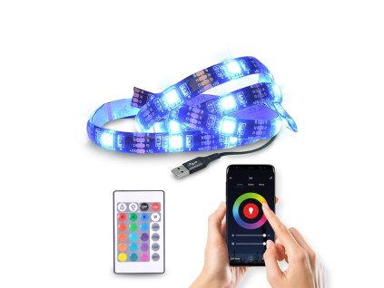 Solight LED WIFI smart RGB pásik pre TV, 4x50cm, USB