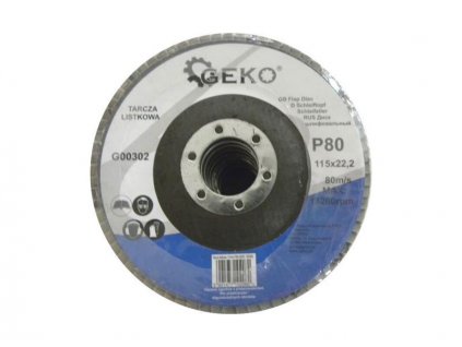 Kotúč na kov lamelový 115mm P80 GEKO G00302