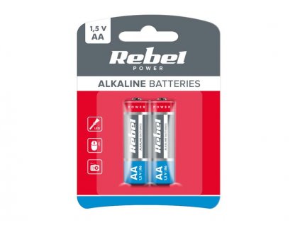 Batéria AA (R6) alkalická REBEL Alkaline Power 2BP BAT0067B