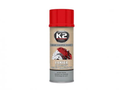 Farba na brzdové strmene a bubny K2 BRAKE CALIPER PAINT 400ml Červená