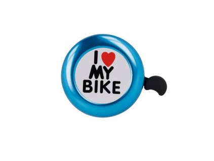 Zvonček na bicykel FOREVER Blue I love my bike