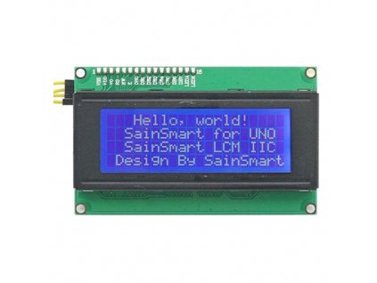 Displej LCD2004 IIC/I2C, 20x4 znaky, modré podsvietenie