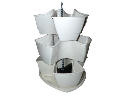 Kvetináč na bylinky COUBI HERBAL biely 29,5cm