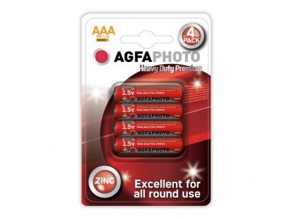Batéria AAA (R03) Zn AGFAPHOTO 4ks / blister
