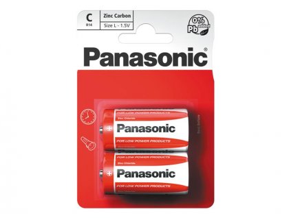 Batéria C (R14) Zn-Cl PANASONIC Red 2ks / blister