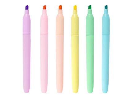 Zvýrazňovač EASY Flash Pastel 6ks