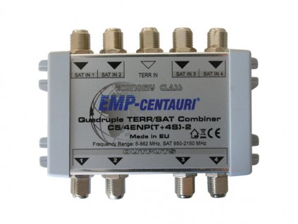 Satelitný zlučovač (C5/4ENP(T+4S)-2), 4xSAT IF+1xTV terr., vnútorný, záruka 48 mesiacov