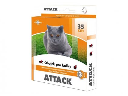 Antiparazitný obojok pre mačky STACHEMA Attack 35cm