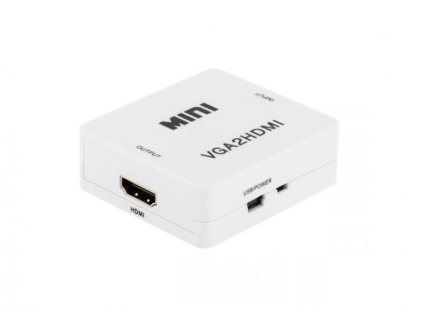 Prevodník signálu VGA - zásuvka HDMI CABLETECH KOM0846