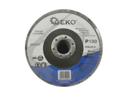 Kotúč na kov lamelový 125mm P100 GEKO G00307
