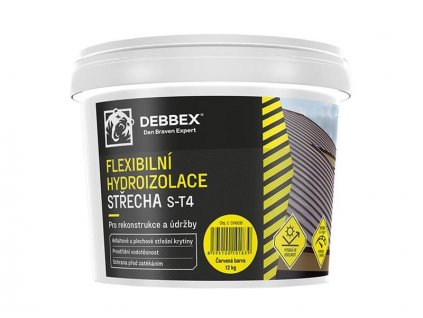 Flexibilná hydroizolácia STRECHA S-T4 DEBBEX čierna 5kg