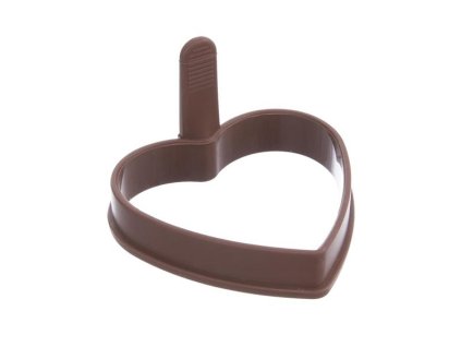 Forma na pečenie lievancov/volských ôk ORION Srdce 9,5x9x2cm Brown
