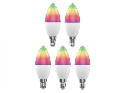 Smart LED žiarovka E14 5W RGB CCT WOOX R9075/5pack WiFi Tuya sada 5ks