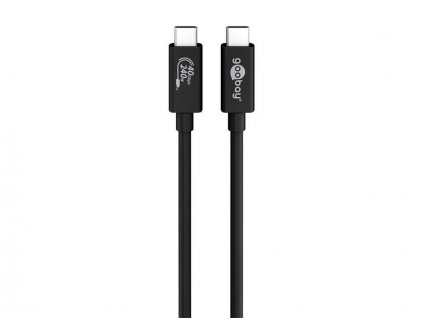 Kábel GOOBAY 61716 USB-C/USB-C 0,7m Black