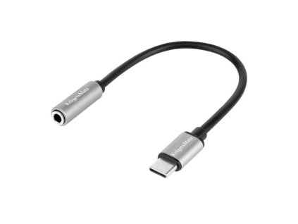 Adaptér KRUGER & MATZ KM1245 USB-C/JACK 3,5mm (pre počúvanie hudby)