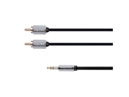 Kábel Jack 3.5mm stereo/2x Cinch 1m KRUGER & MATZ KM0309