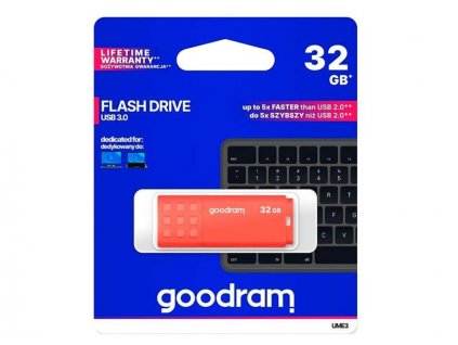 Flash disk GOODRAM USB 3.0 32GB bielo-oranžový