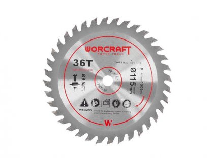 Kotúč pílový TCT pre pokosové píly 115mm 36T WORCRAFT CMCS-S20LiB