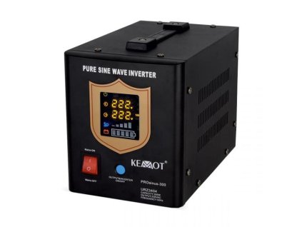 Zdroj záložný KEMOT PROsinus-500 12V 230V 500VA 300W Black