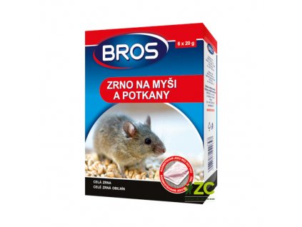 Nástraha na myši a potkany BROS 6x20g