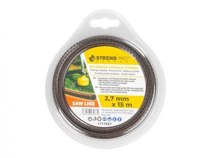 Struna SawLine 2,7mm/15m STREND PRO 1111037 zúbkovaná