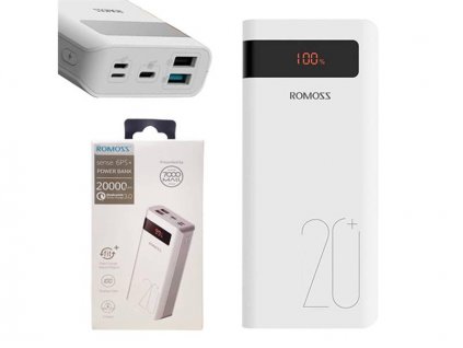 PowerBank ROMOSS Sense 6PS+ 20000mAh White