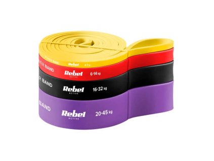Guma posilňovacia REBEL Power Band PLs-2 4-45kg 4ks