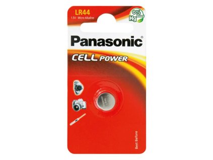 Batérie LR44 (A76) PANASONIC Cell Power alkalická 1ks / blister