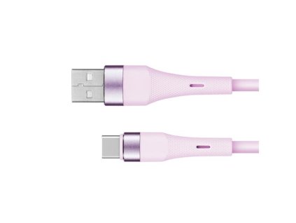 Kábel KRUGER & MATZ KM1268-1P Basic USB/USB-C 1m Pink
