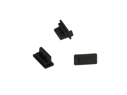 Záslepka pre konektor USB 10ks Black