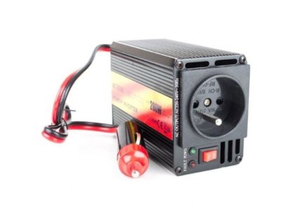 Menič napätia CARSPA CAR201 12V/230V 200W USB