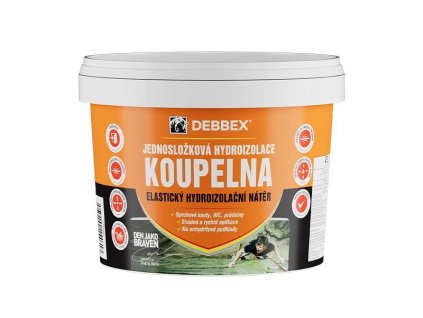 Hydroizolácia KÚPEĽŇA DEBBEX hnedá 2,5kg