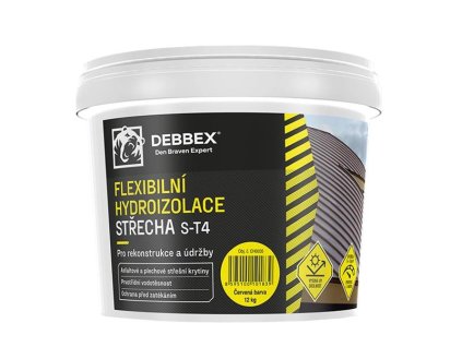 Flexibilná hydroizolácia STRECHA S-T4 DEBBEX červenohnedá 5kg