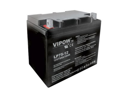 Batéria olovená 12V 75Ah VIPOW BAT0224