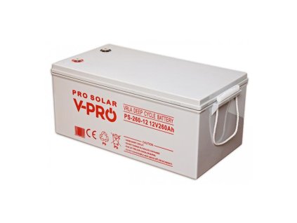 Batéria 12V 260Ah V-PRO SOLAR DEEP CYCLE