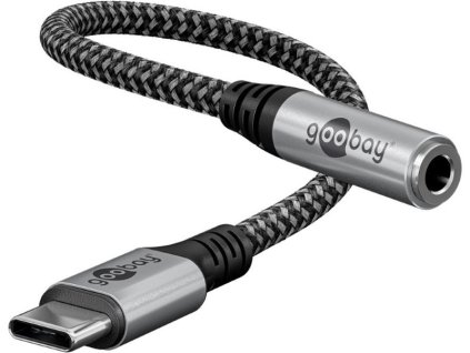 Adaptér GOOBAY 74056 USB-C/JACK 3,5mm (pre počúvanie hudby)