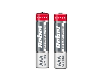 Batéria AAA (R03) Zn-Cl REBEL 2ks / shrink BAT0080