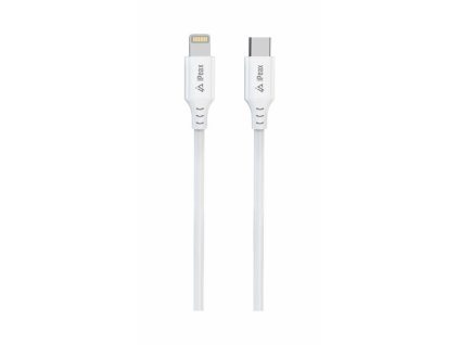 Kábel iPEAX 90010111 USB-C/Lightning 1 m biely