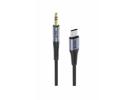 Adaptér iPEAX 90010139 USB-C / JACK 3,5 mm (na počúvanie hudby) čierny
