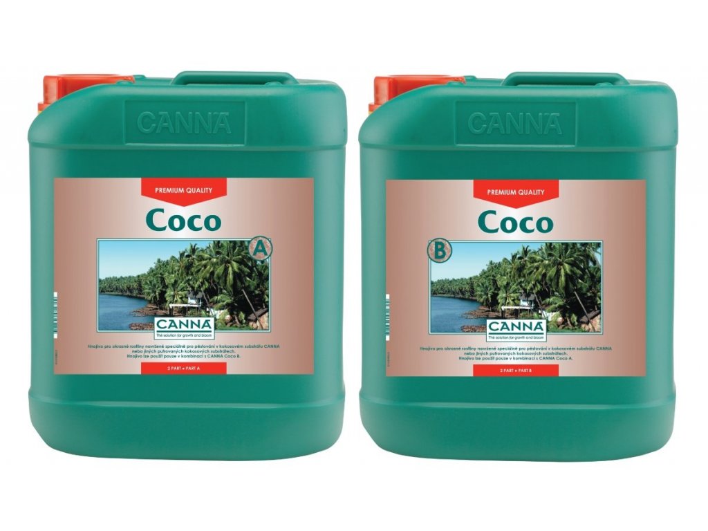 Dvousložkové základní hnojivo pro kokosové substráty Canna Coco od Canna, 5l.