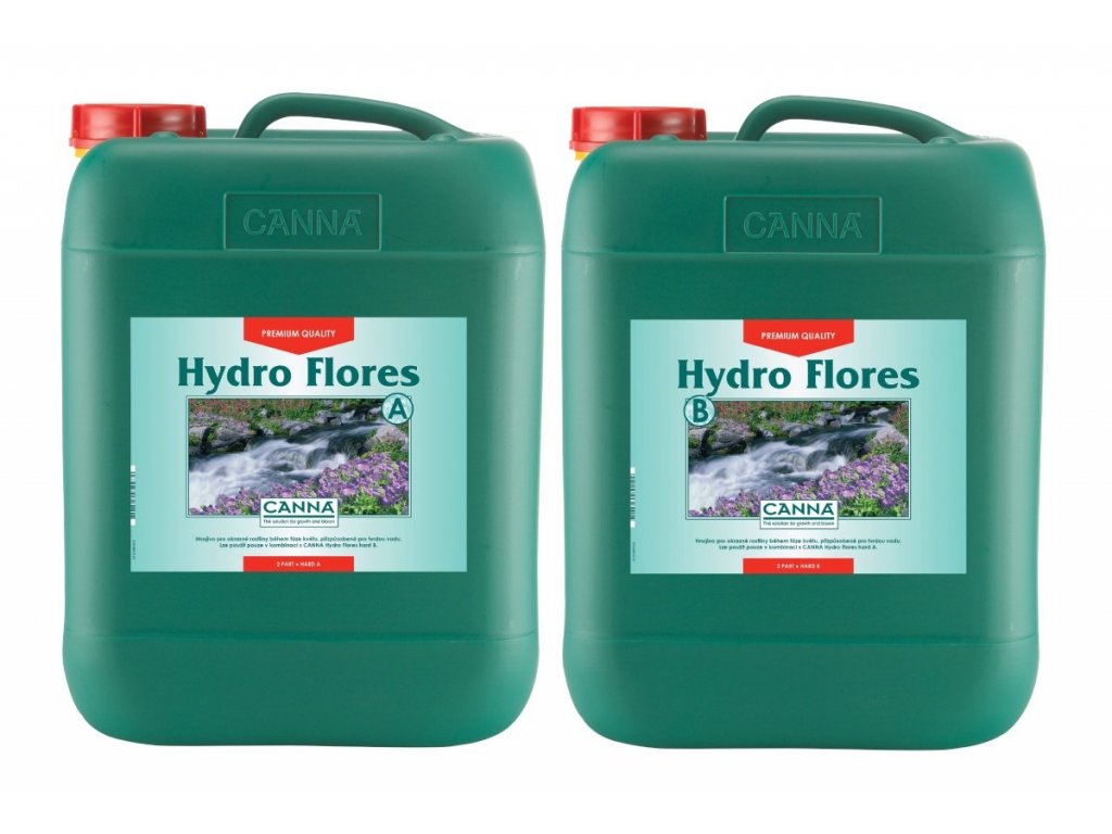Základní květové hnojivo pro hydroponii na tvrdou vodu Canna Hydro Flores od Canna, 10l.