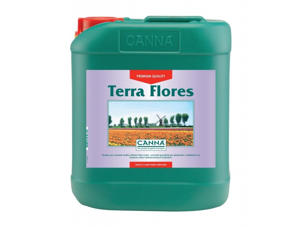Základní květové hnojivo pro hliněné substráty Terra Flores od Canna, 5l.