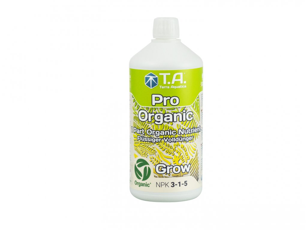 Organické růstové hnojivo Pro Organic Grow/GO BioThrive Grow od Terra Aquatica/GHE, 1l.