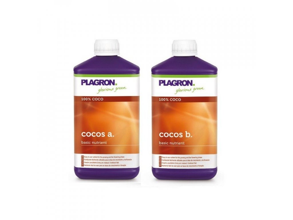 Základní dvousložkové hnojivo pro kokosové substráty Cocos A+B od Plagron, 1l.