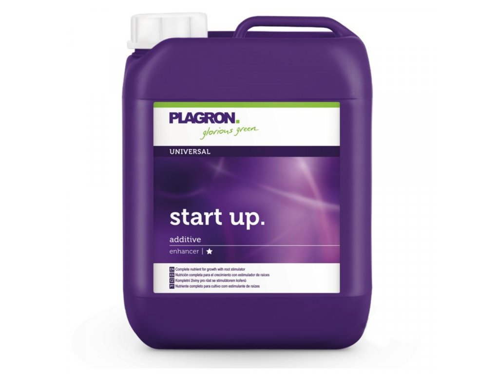 Růstové hnojivo a kořenový stimulátor Start Up od Plagron, 5l.