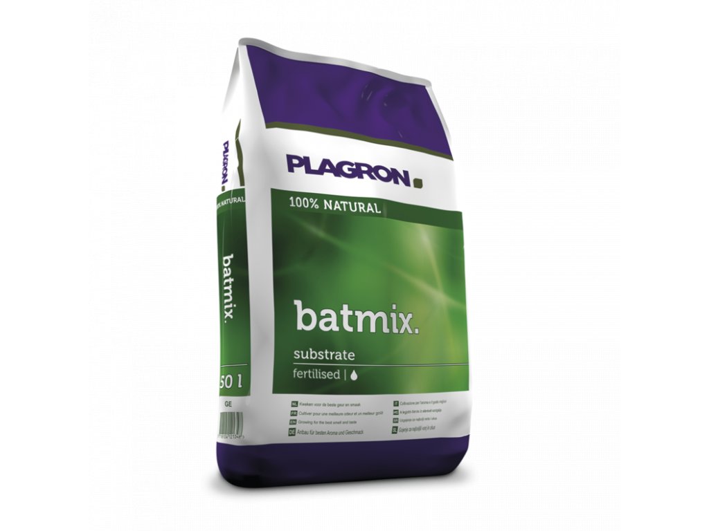 Základní půdní substrát s obsahem netopýřího guana, 50l, Batmix od Plagron.